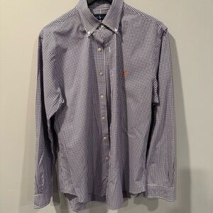 Ralph Lauren Men's Purple Checkered Shirt